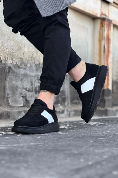 WG011 Kömür Süet Erkek Casual Ayakkabı - 2