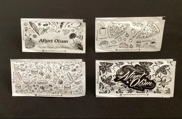 Tekli Islak Mendil 1000'li Hijyenik Servis Mendil Kolonyalı Tek Kullanımlık Mendil - 5