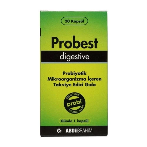 Probest Digestive 20 Kapsül Probiyotik Abdi İbrahim