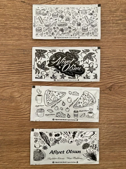 Tekli Islak Mendil 1000'li Hijyenik Servis Mendil Kolonyalı Tek Kullanımlık Mendil - 3