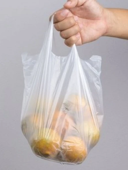 Beyaz Poşet 200 Adetli 1. Kalite Orta Boy Orijinal Hışır Atlet Poşet Market Manav Poşeti Çöp Poşeti - 4