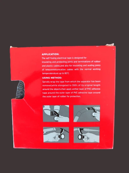0.76x19x8 Ke10 Eriyen Bant 19 mm x 8 Mt. - Kauçuk Bant - Su Geçirmez Bant - 2