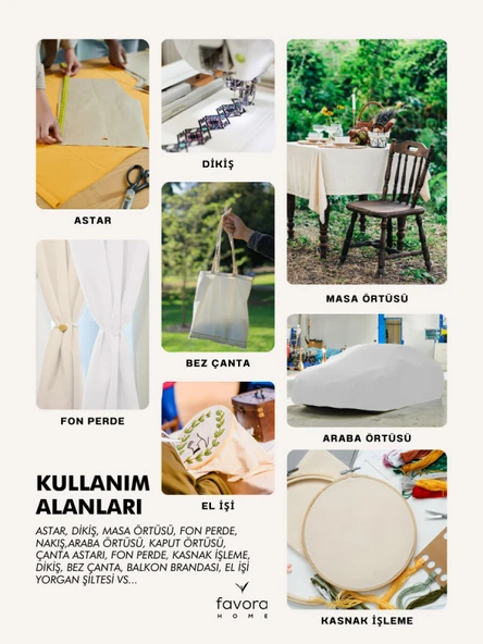 %100 Pamuk 46 Tel Amerikan Bezi Ham Bez Punch Kumaş - Beyaz 500x220 cm - 2
