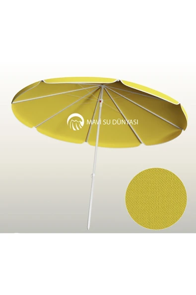 Plaj Deniz Balkon Şemsiyesi ve Bidonsuz. Dönebilir Özellikli 2 Metre 10 Telli. Sadece Şemsiye - 2
