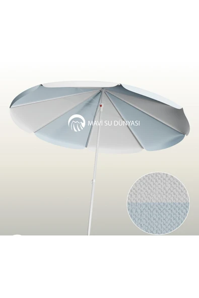 Plaj Deniz Balkon Şemsiyesi ve Bidonsuz. Dönebilir Özellikli 2 Metre 10 Telli. Sadece Şemsiye - 10