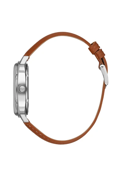 Safir Cam / 10 Atm / Paslanmaz Çelik (316L) / Hakiki Deri Erkek Kol Saati V4 - 3