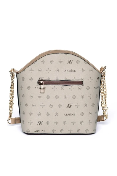 Kadın Omuz Çanta Klasik 102 Vizon Baskılı - Resim 6