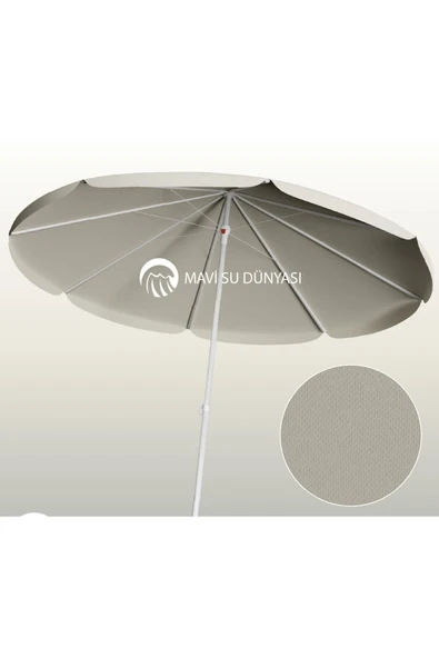 Plaj Deniz Balkon Şemsiyesi ve Bidonsuz. Dönebilir Özellikli 2 Metre 10 Telli. Sadece Şemsiye - 9