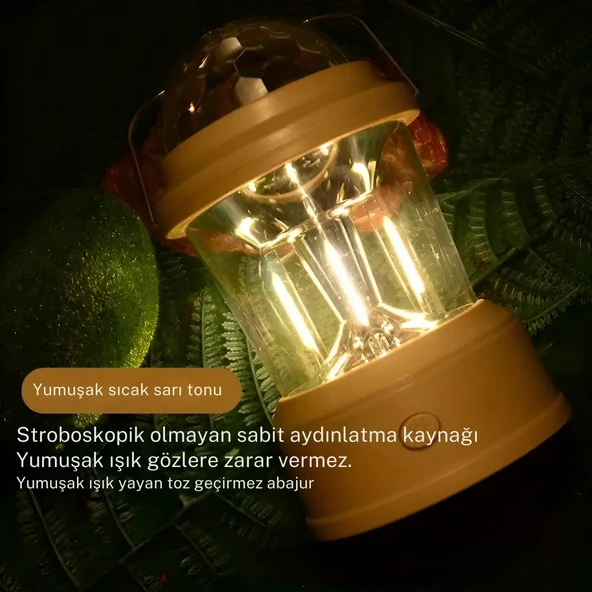 Çok Fonksiyonlu Renkli Şarj Edilebilir Kamp Lambası – Pratik ve Şık Aydınlatma Çözümü - 2