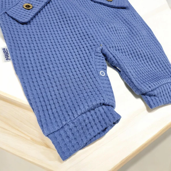 Ayıcık Desenli Erkek Bebek Tulum Set - 9