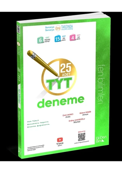 345 - TYT 25 li Fen Bilimleri Deneme -GÜNCEL