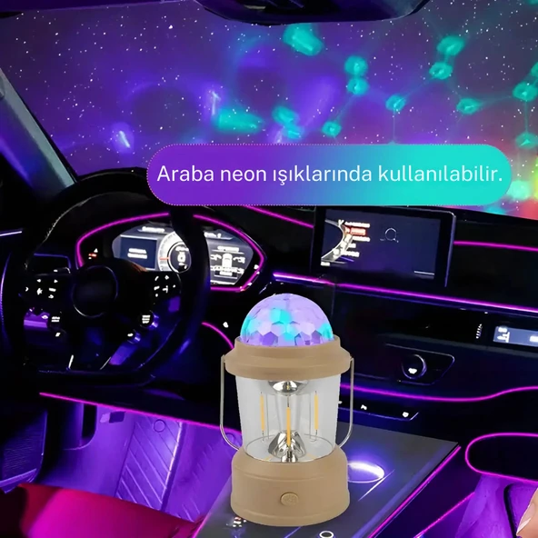 Çok Fonksiyonlu Renkli Şarj Edilebilir Kamp Lambası – Pratik ve Şık Aydınlatma Çözümü - 4