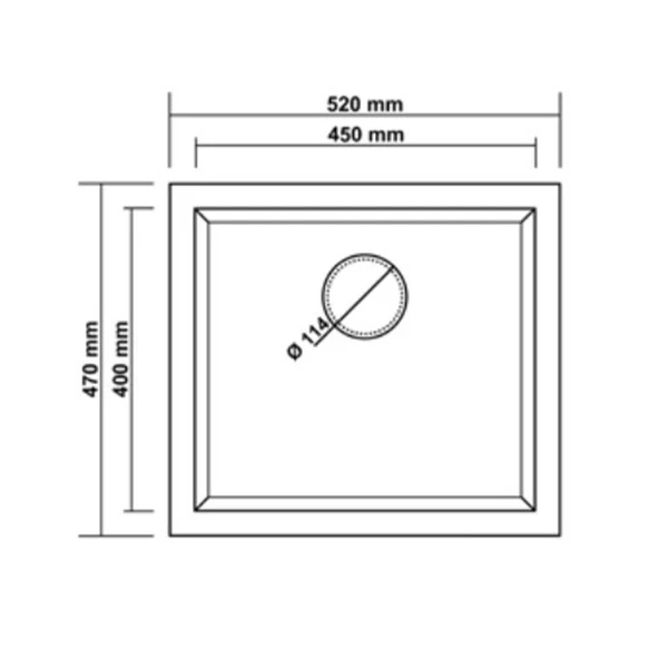Real Stone Gordion 52 Granit Eviye Siyah - 2