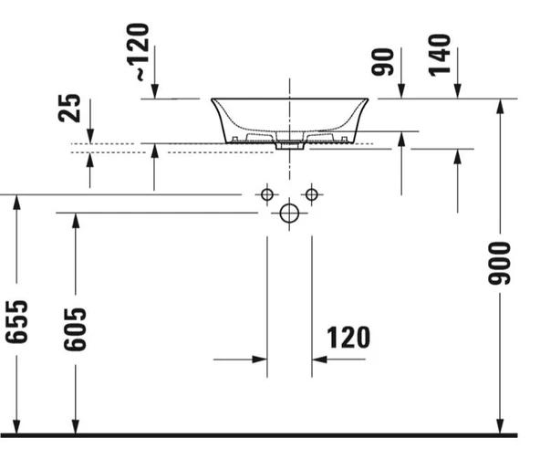 Duravit White Tulip Çanak Lavabo 43 cm - 3