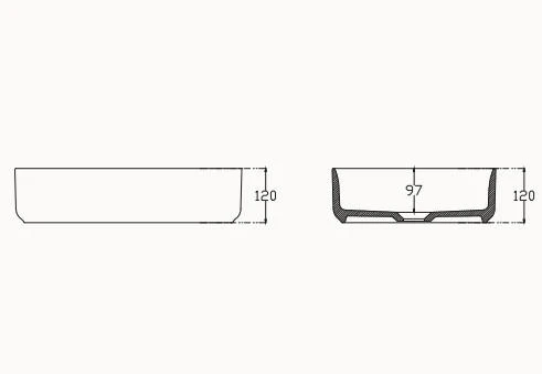 Isvea Infinity Tezgah Üstü Lavabo 50 cm - 2