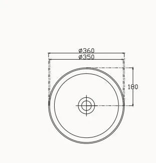 Isvea Infinity Tezgah Üstü Lavabo 36 cm - 3