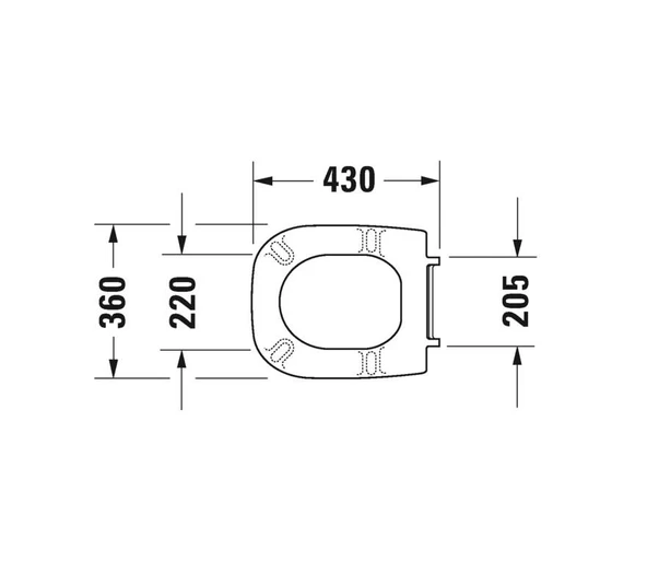 Duravit D-Code Klozet Kapağı - 3
