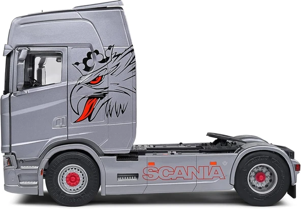 Solido 1:24 Scania 580S Highline Custom Silver 2023 - Resim 7