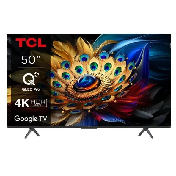 TCL 50C655 4K Ultra HD 50" 127 Ekran Uydu Alıcılı Google Smart QLED TV