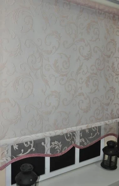 Çift Mekanizmalı Pembe Tül Stor Perde STB-130  Pembe 120 x 260 - 4