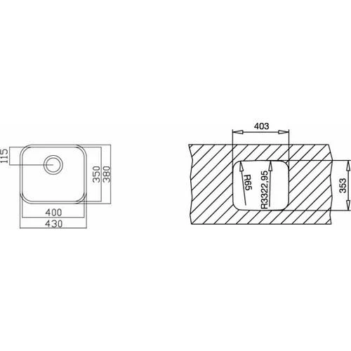 Teka BE 40.35 Paslanmaz Çelik Tezgah Altı Eviye - 2