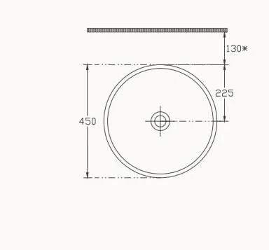 Isvea SistemaY Tezgah Üstü Lavabo 45 cm - 3