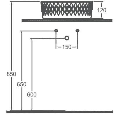 Isvea ROMBO Tezgah Üstü Lavabo 36 cm - 3