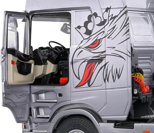 Solido 1:24 Scania 580S Highline Custom Silver 2023 - Resim 4