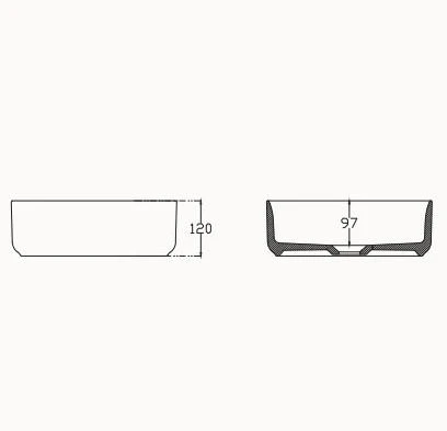 Isvea Infinity Tezgah Üstü Lavabo 36 cm - 2