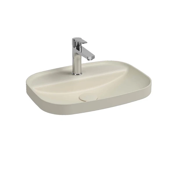 Isvea Infinity İnset Batarya Delikli Lavabo 55cm Fil Dişi