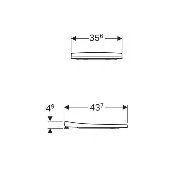 Geberit Acanto Klozet Kapağı Yavaş Kapanır - 3