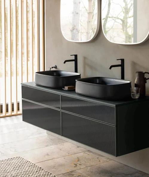 Duravit Zencha Çanak Lavabo 55 cm Antrasit Mat