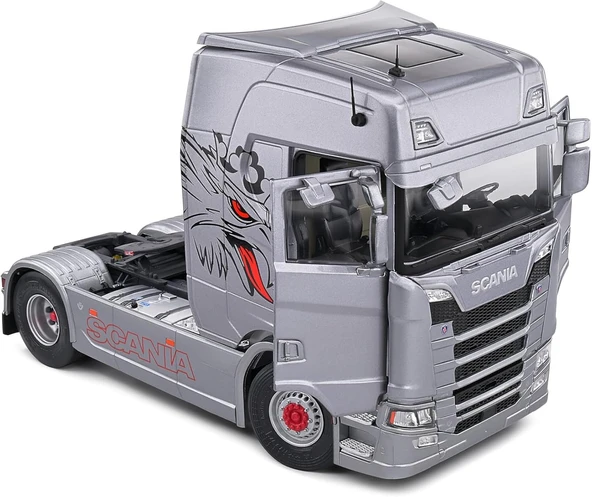 Solido 1:24 Scania 580S Highline Custom Silver 2023 - Resim 5