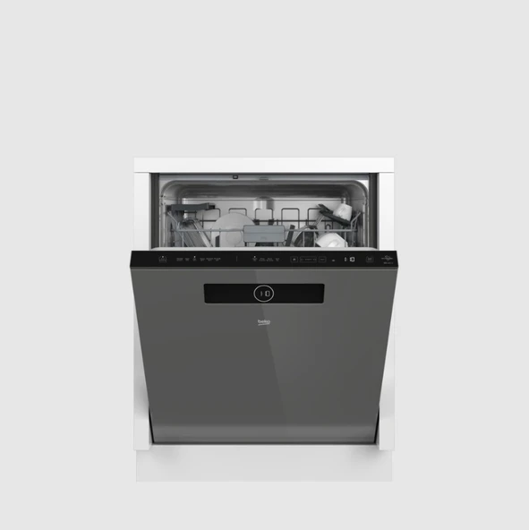 Beko BBC 161 G Gri 6 Programlı Ankastre Bulaşık Makinesi - 2
