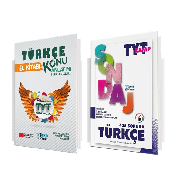 Yayın Denizi TYT Türkçe El Kitabı ve Pro Sondaj Soru Bankası Seti 2 Kitap