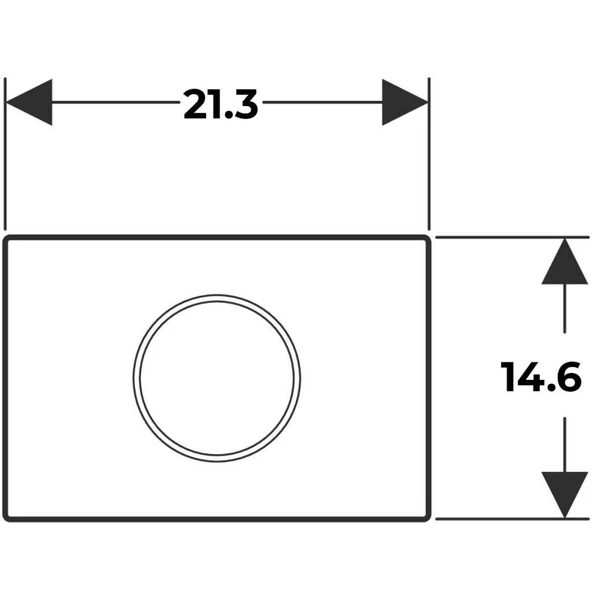 Geberit Sigma10 Fotoselli Kumanda Paneli Mat/Parlak 12 Cm Rezervuar İçin - Elektrikli - 2
