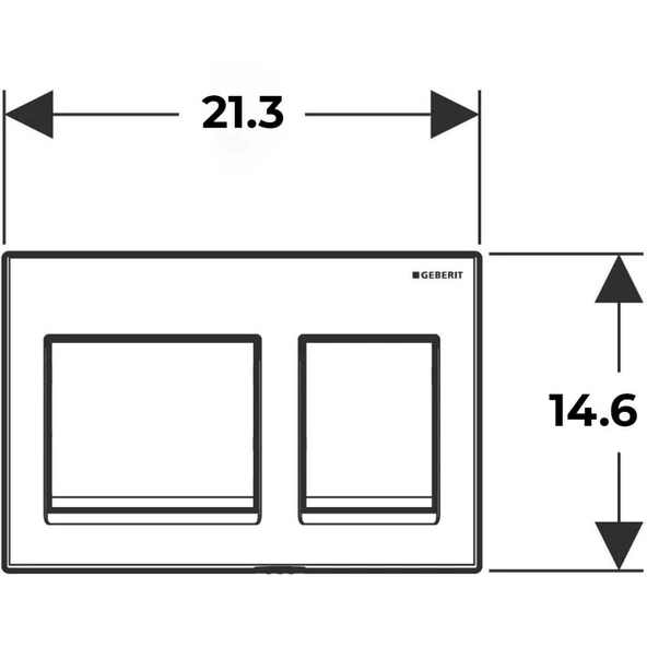 Geberit Alpha35 Kumanda Paneli Beyaz 115.045.11.5 - 2