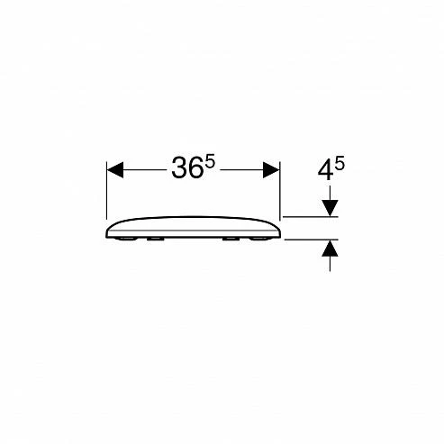 Geberit iCon Square Klozet Kapağı Yavaş Kapanır - 2