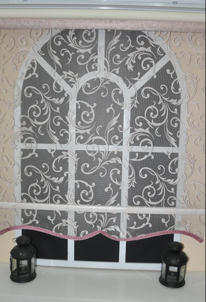 StorBurada Çift Mekanizmalı Pembe Tül Stor Perde STB-130  Pembe 120 x 200 - 3
