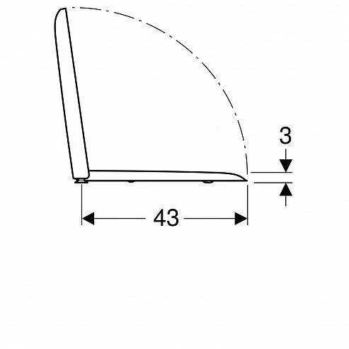 Geberit iCon Square Klozet Kapağı Yavaş Kapanır - 3