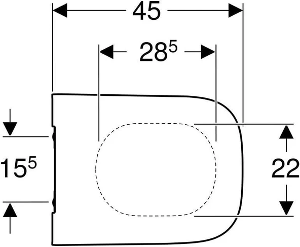 Geberit Smyle Square Slim Klozet Kapağı Yavaş Kapanır 500.687.01.1 - 5