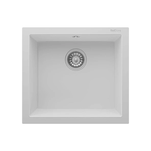 Real Stone Gordion 52 Granit Eviye Beyaz