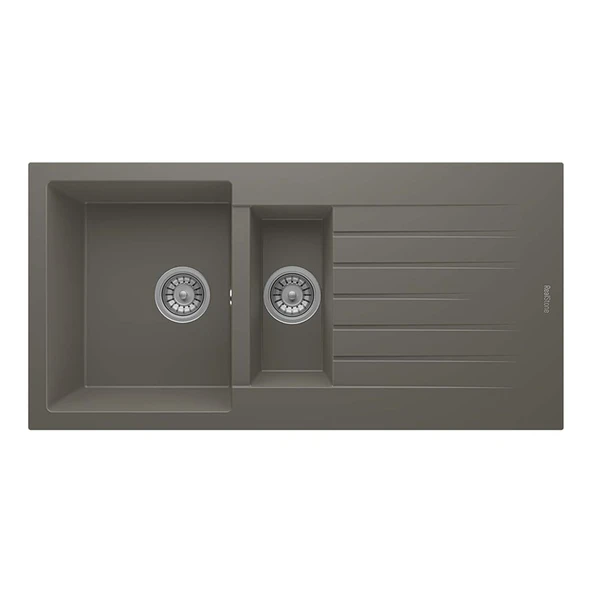 Real Stone Troya 100 Granit Eviye Gri