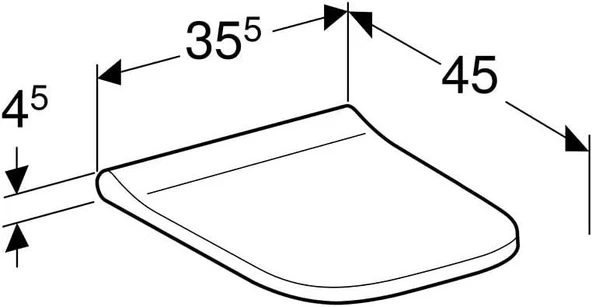 Geberit Smyle Square Slim Klozet Kapağı Yavaş Kapanır 500.687.01.1 - 4