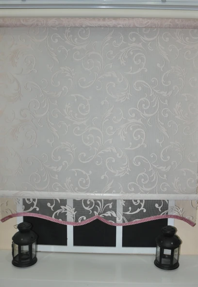 Çift Mekanizmalı Pembe Tül Stor Perde STB-130  Pembe 90 x 200 - 5