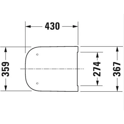 Duravit Happy D.2 Klozet Kapağı Yavaş Kapanır Antrasit - 2