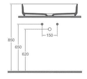 Isvea Infinity Tezgah Üstü Lavabo 55 cm - 4