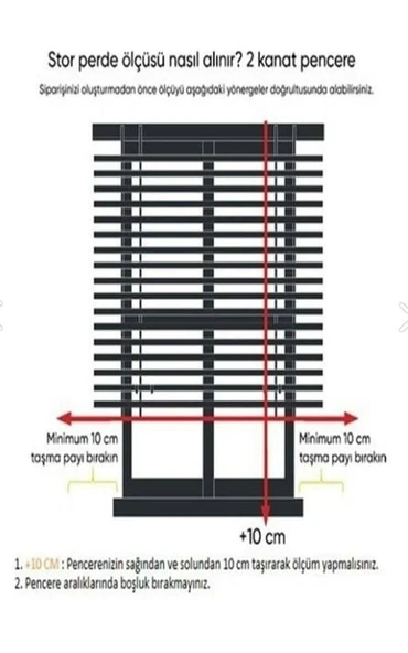 Çift Mekanizmalı Pembe Tül Stor Perde STB-130  Pembe 120 x 260 - 6