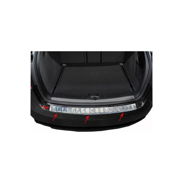 AUDI A4 B8 Arka Tampon Eşiği Krom SW Taşlı 2009 ve sonrası - Resim 3