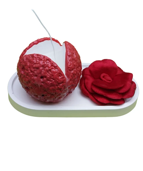 Meteor Tasarımlı Taş Mumluk - 2